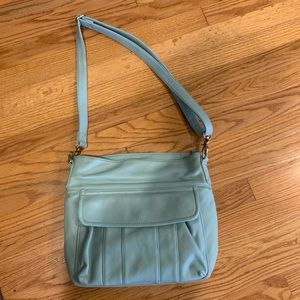 Jo Totes leather camera bag in mint